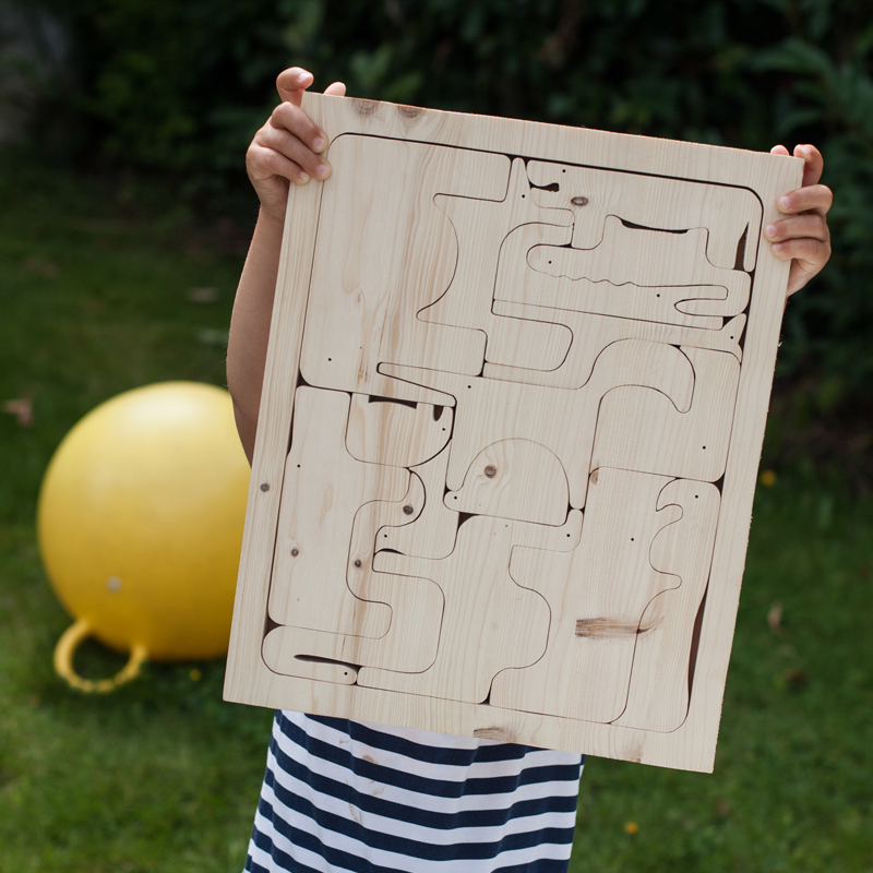 Marie Lemétayer, Graphiste et illustratrice - Packaging produit, design Puzzle bois